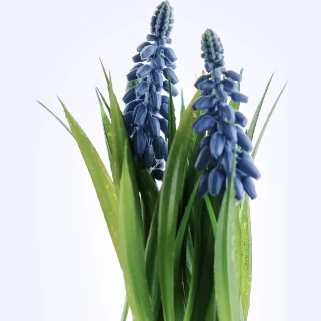 Deko Florale Sperling Deko Florale Druifhyacint Zwarte Pot Kunstbloem