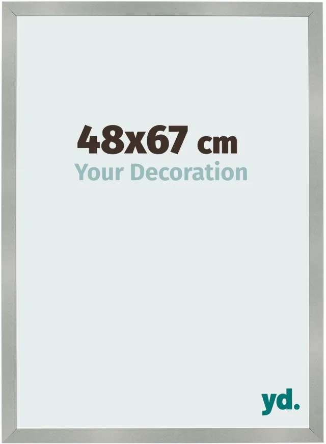yd. Your Decoration - Fotolijst 48x67 cm - MDF - Aluminium Geborsteld - Bologna