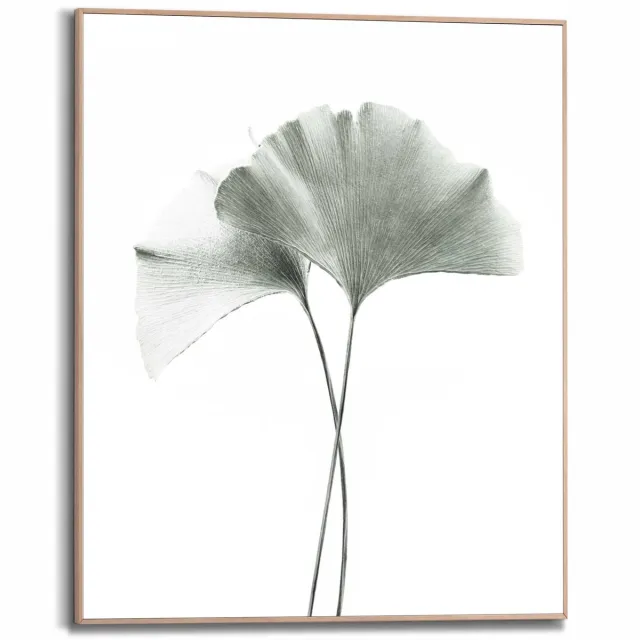 REINDERS Schilderij Ginkgo Blad - 50 x 40 - Hout - REINDERS Ginkgo Blad Hout