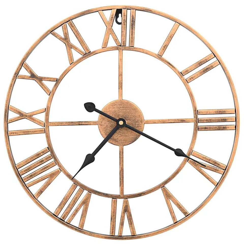 vidaXL Wandklok 40 cm metaal goudkleurig, foto 3