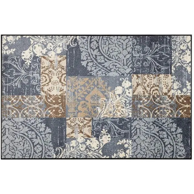 Kleen-Tex Wash+Dry Design Wasbare Deurmat - Armonia Grey - 115 x 175cm grijs