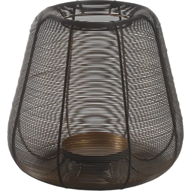 PTMD COLLECTION PTMD - Windlicht Jaden - Zwart - 29x29x27cm