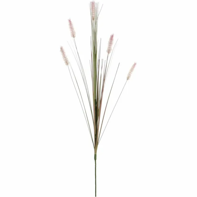 Mica Decorations Rietgras/pluimgras kunstplant losse steel - takken - groen/paarse pluimen - 84 cm Multi