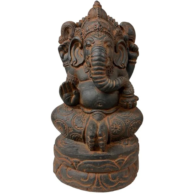 Inspiring Minds Ganesha beeld - Winterhard - 36 cm - cast stone Bruin