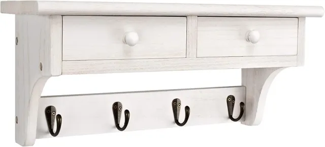 Emfogo kapstok,mobiel Kledingrek,voor kleding,jassen,hoeden, tassen - Coat Rack Wall - Wall Coat Rack_43.2 x 15 x 17.5 centimetres