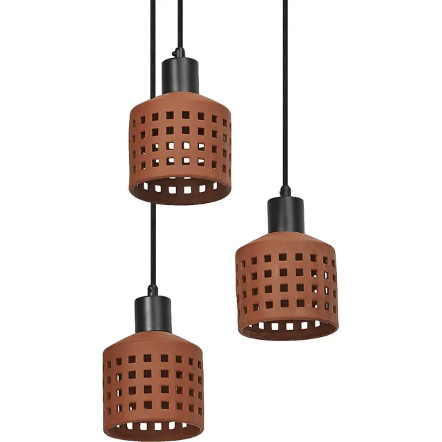 LEDVANCE Decor Clay Windows Hanglamp PL 3XE27 Bruin