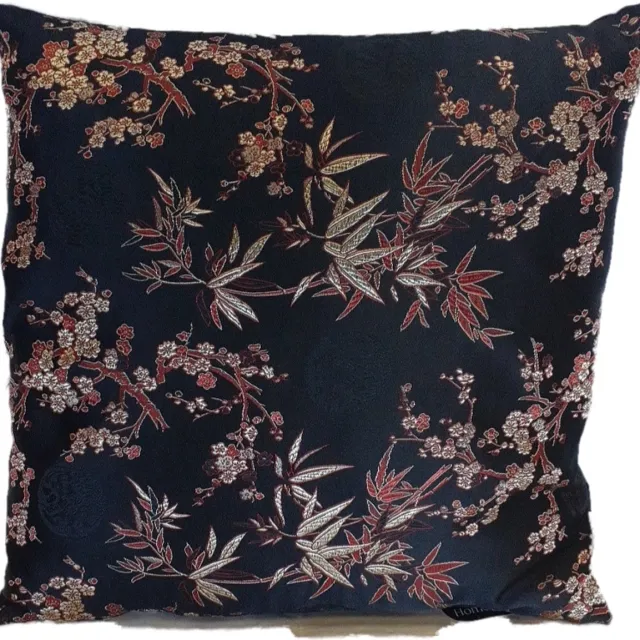 Home & Styling sierkussen zwart/rood/goud