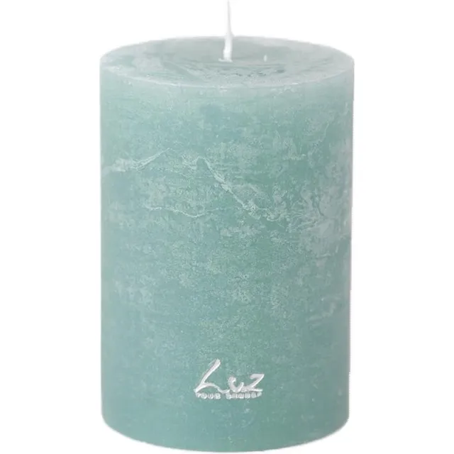 Rasteli Luz Your Senses Kaars-Stompkaars Turquoise-Blauw D 7 cm H 10 cm per 2 stuks