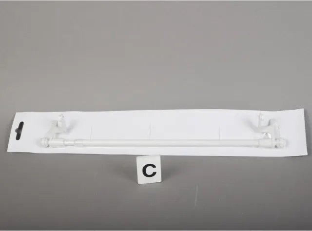 Gifi diffusion Uitschuifbare gordijnroede - Metaal - Wit - 30-50 cm