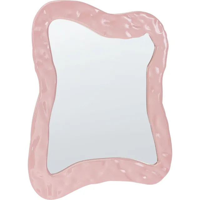 Beliani PENCRAN - Wandspiegel - Roze - MDF