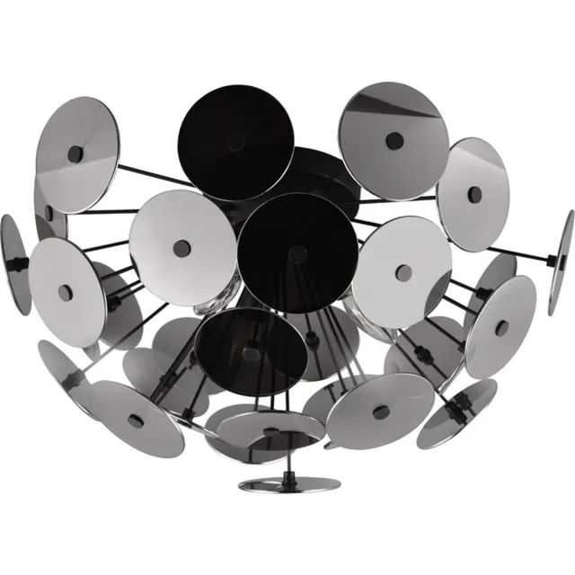 Trio DISCALGO - Plafondlamp - Zwart mat - Plexi in Rookkleur - excl. 3x E14 2W