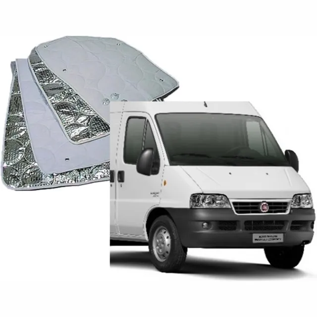 Raamisolatie Geschikt voor Fiat Ducato 5/Jumper/Boxer vanaf 06/2006 Raamisolatie, Raamfolie isolerend camper, tegen hitte en kou zilver
