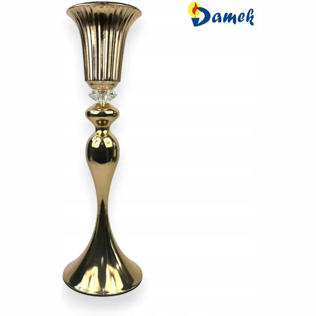 Oris Gouden Glamour Kandelaar 55cm met Kristal - Luxe Decoratie