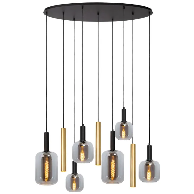 Lucide JOANET - Hanglamp - 6xE27 - Messing