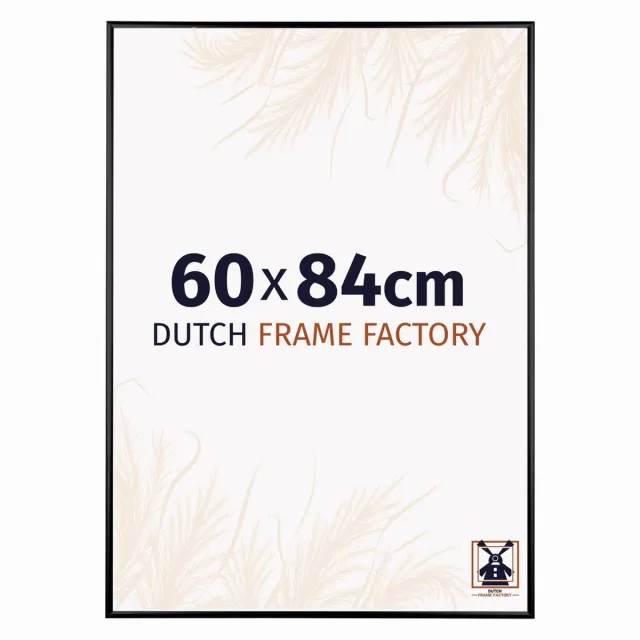 Dutch Frame Factory Fotolijst 60x84 cm - Aluminium - Zwart Mat - Kampen