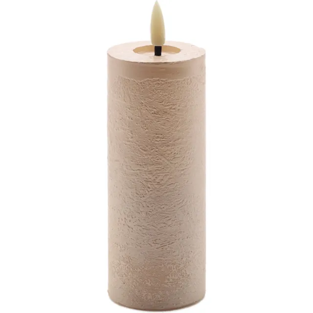 Mansion Atmosphere led kaars Champagne beige 12,5x5cm