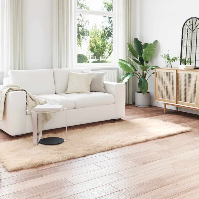 vidaXL Tapijt van imitatie TAFALLA Beige 80 x 250 cm Polyester, foto 2