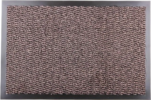 CleanWalk Maxi Dry - schoonloopmat - 40x60 cm - bruin met rand - polypropyleen