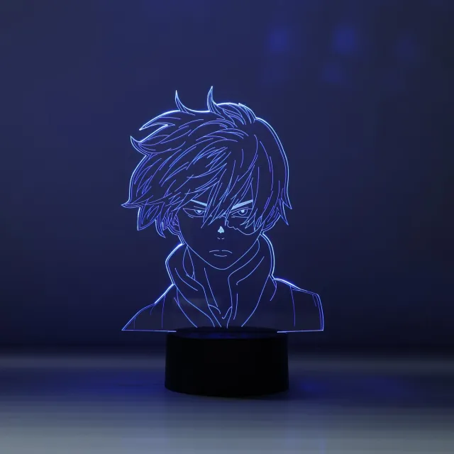 DawnLights Todoroki Design - MHA - My Hero Academia - 3D Lamp - Led Licht - Anime 7 verschillende kleuren
