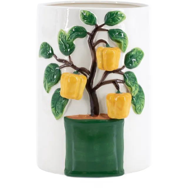 homebound by ky Aardewerk vaas gele paprika | bloemenvaas Geel