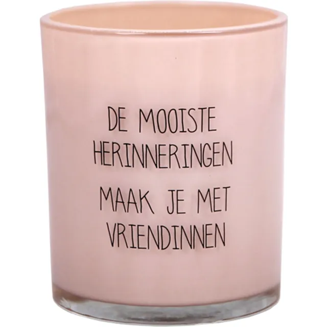 My Flame Lifestyle MY FLAME - Sojakaars - DE MOOISTE HERINNERINGEN MAAK JE MET VRIENDINNEN - Green Tea Time - 50 branduren - roze