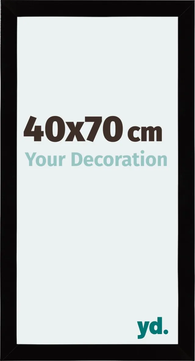 yd. Your Decoration - Fotolijst 40x70 cm - MDF - Zwart Hoogglans - Mura