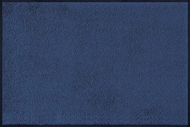 Unyqoos Wasbare en stijlvolle deurmat voor binnen en buitengebruik, 60x90 cm donkerblauw