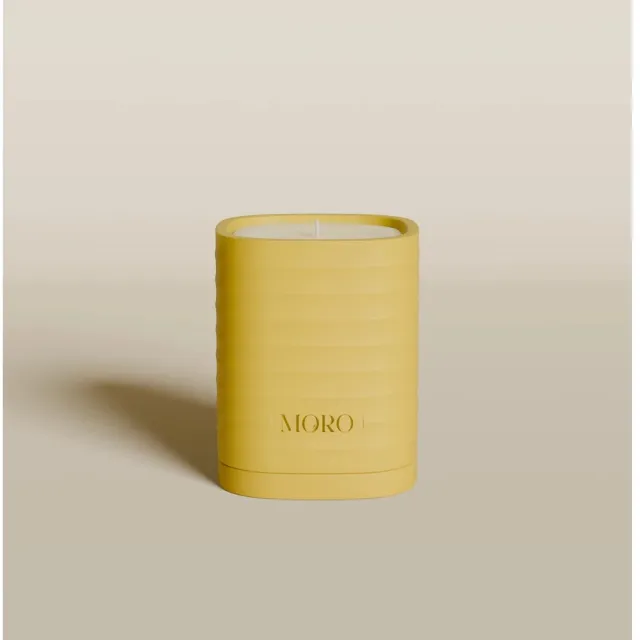 Moro home essentials kaars 220gr bergamot & jasmine warm yellow Geel