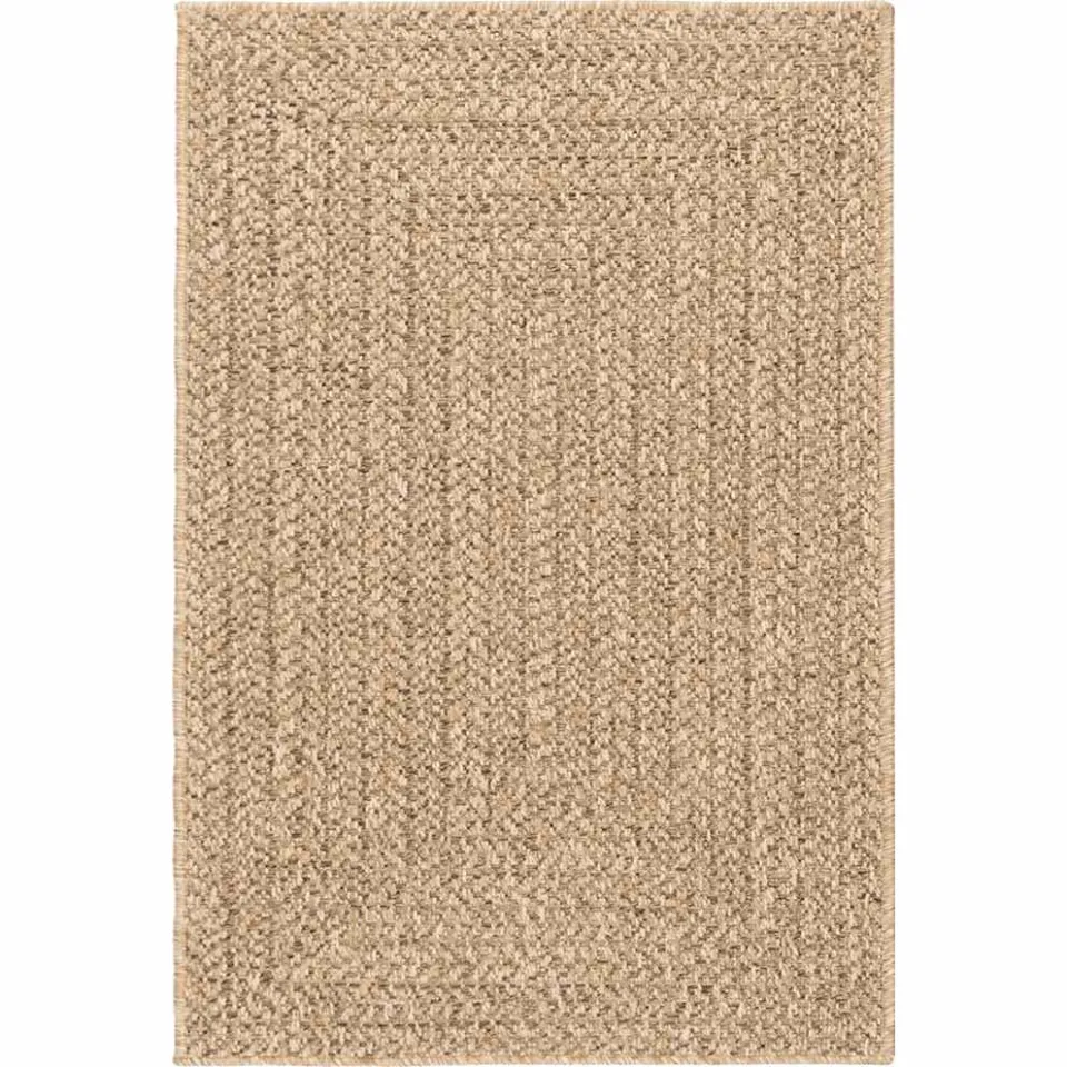 vidaXL Vloerkleed ZIZUR binnen en buiten 140x200 cm jute look bruin