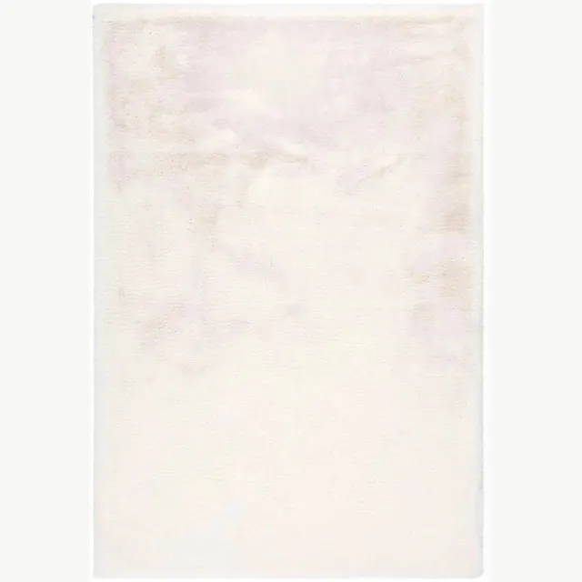 Dutch XXL Fluffy Vloerkleed | Tapijt | Boundless | Uni | Wit | 80x150 cm