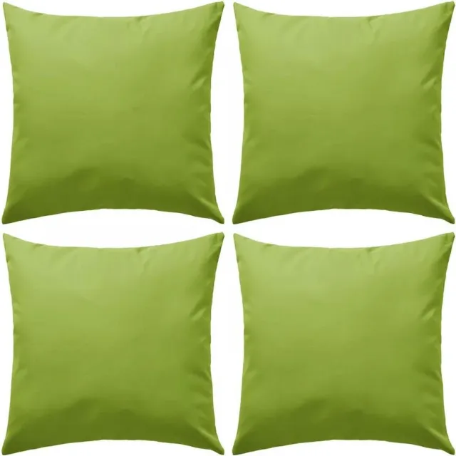 vidaXL Buitenkussens - 45x45 - cm - appeltjesgroen - 4 - st