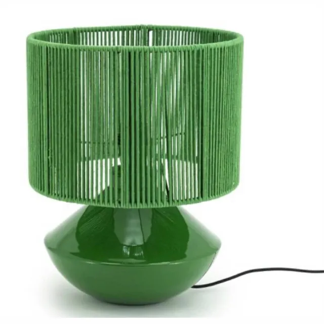 By-Boo TafellampJive Green – metaal, groen, E27 - 29 x 92 x 38cm
