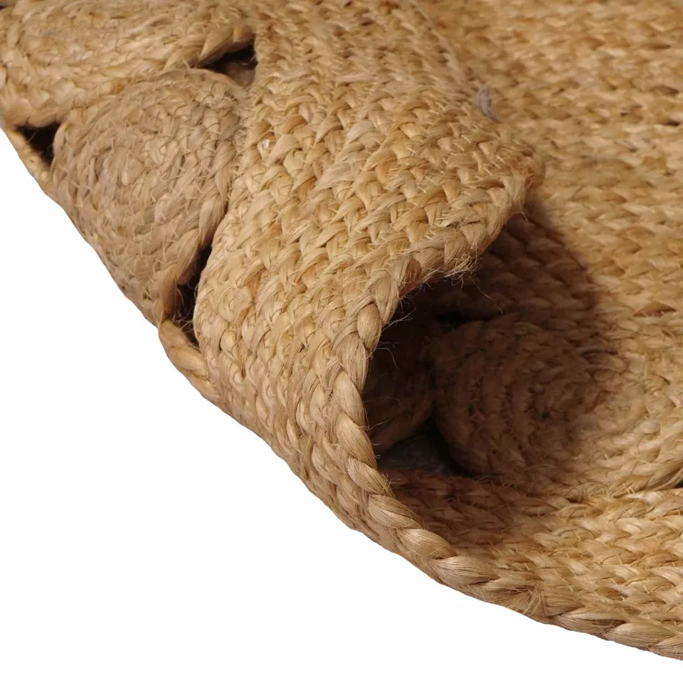 vidaXL Gebied Tapijt Naturel 152 x 245 cm Jute, foto 3