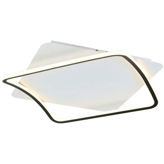 KOSILUM Sydal - Plafondlamp - Zwart en Wit - Metaal en aluminium
