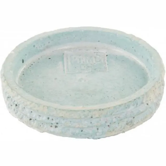 PTMD COLLECTION PTMD - kaarsenplateau kaars houder onderzetter - Blauw - Cement Ø 9 cm