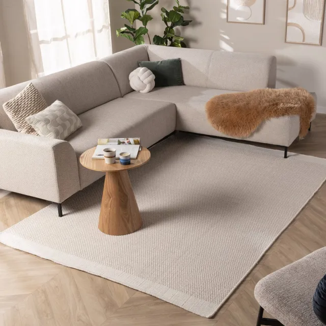 NATURL. Wollen vloerkleed - Bliss Creme - 80x150cm Crème