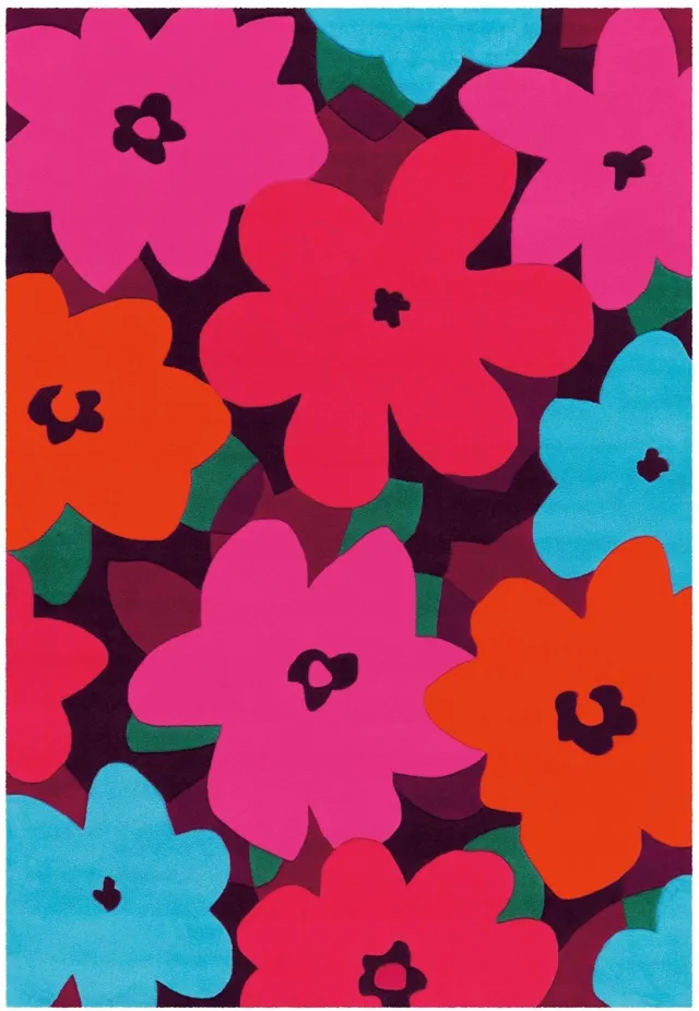 Dutch XXL Retro Vloerkleed | Tapijt | Sam | Bloemen | Multikleur