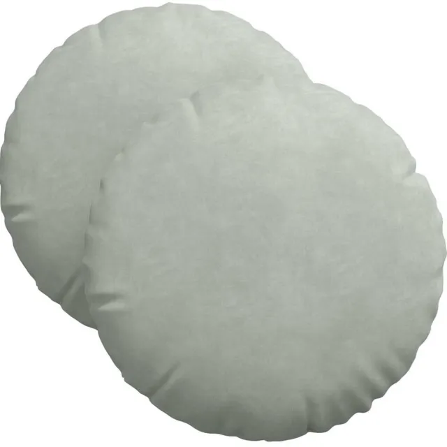 vidaXL Zitkussens - 2 - st - Fluweel - Lichtgrijs - Diam. - 40 - x - 13 - cm