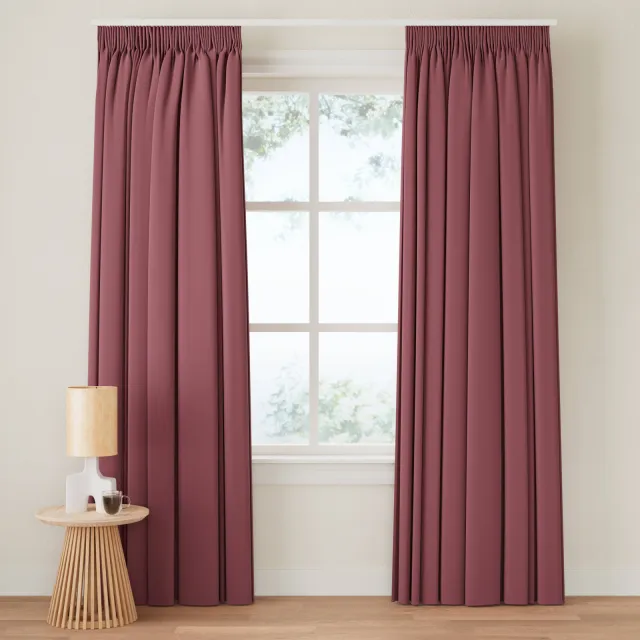 NOUS Living Verduisterend gordijn kant en klaar (140 x 180 cm)* bordeaux rood