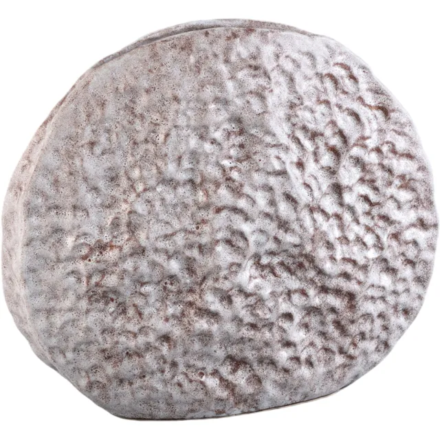 PTMD Daxx Beige Ceramic Oval Vase