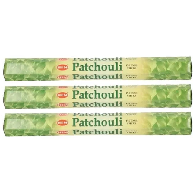 HEM Geurstokjes wierook Patchouli - 80x stokjes - 25 cm lang - Spetterende geur Multi