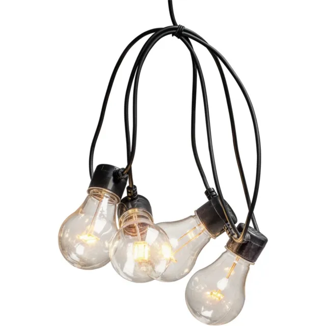Konstsmide Sweden 2396 - Lichtsnoer koppelbaar 10L LED - 10m - dimbaar - max 40m - extra warmwit - voor buiten