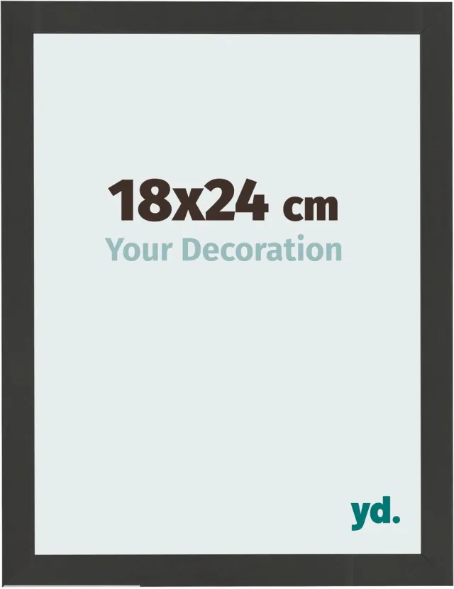 yd. Your Decoration - Fotolijst 18x24 cm - MDF - Zwart Houtnerf - Bologna