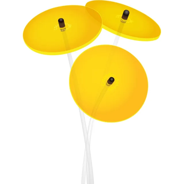 Cazador del Sol Zonnebloem mini zonnevanger - set v. 3 - Ø8x25cm - Geel