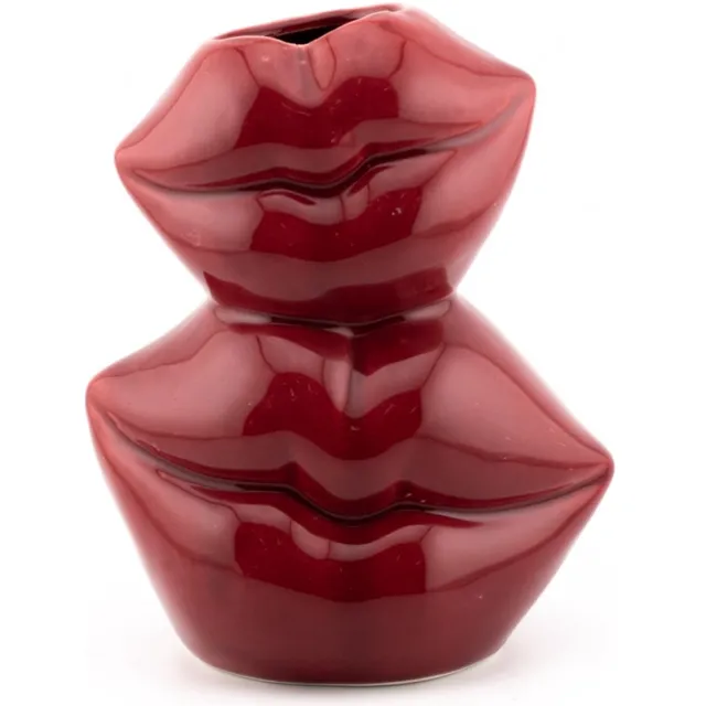 Homebound by Kolony Aardewerk vaas kisses Rood