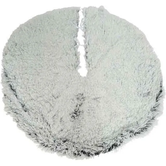 Decoris Kerstboomrok - grijs - hoogpolig - 100 cm - kerstboomkleed - kerstdecoratie