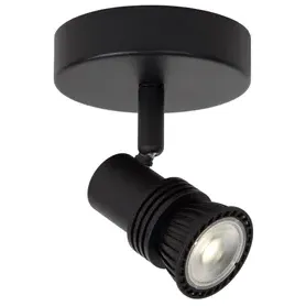Lucide Opbouwspot Kianti - Zwart - 10cm - Gu10