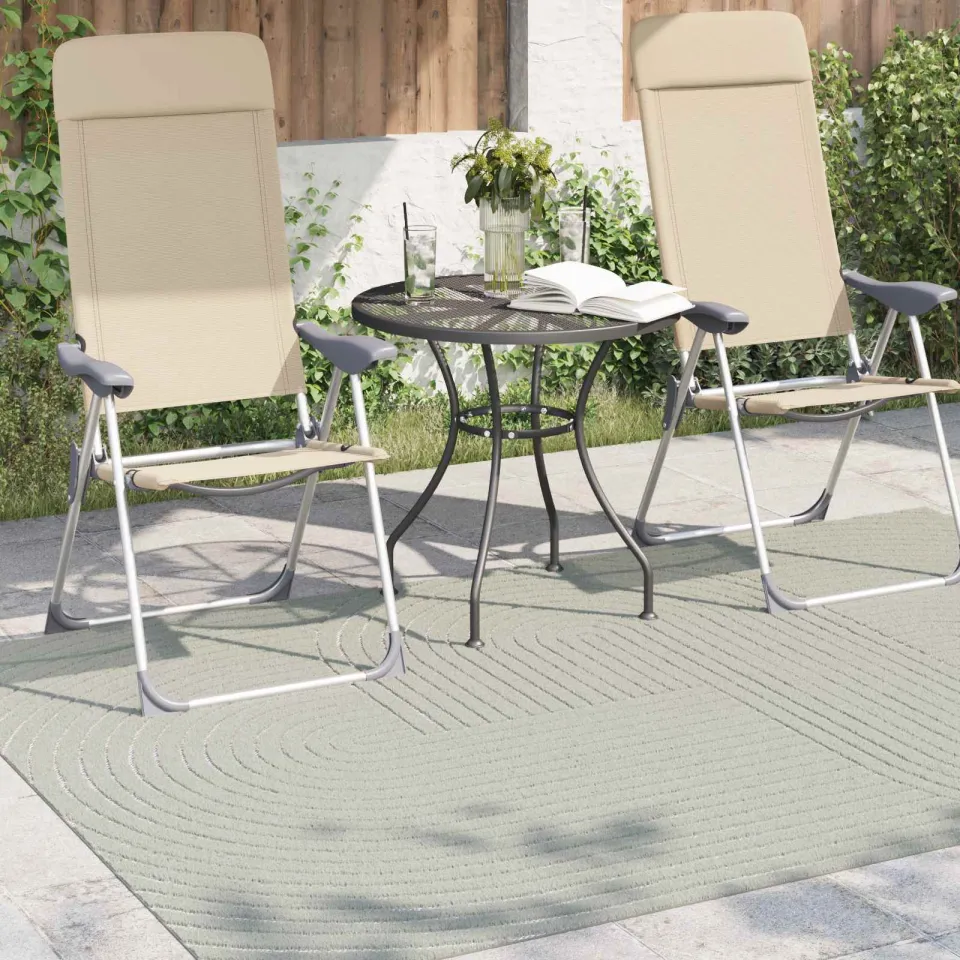 vidaXL Binnen- en buitentapijt PALMERAS Groen 160 x 230 cm Polyester, foto 3
