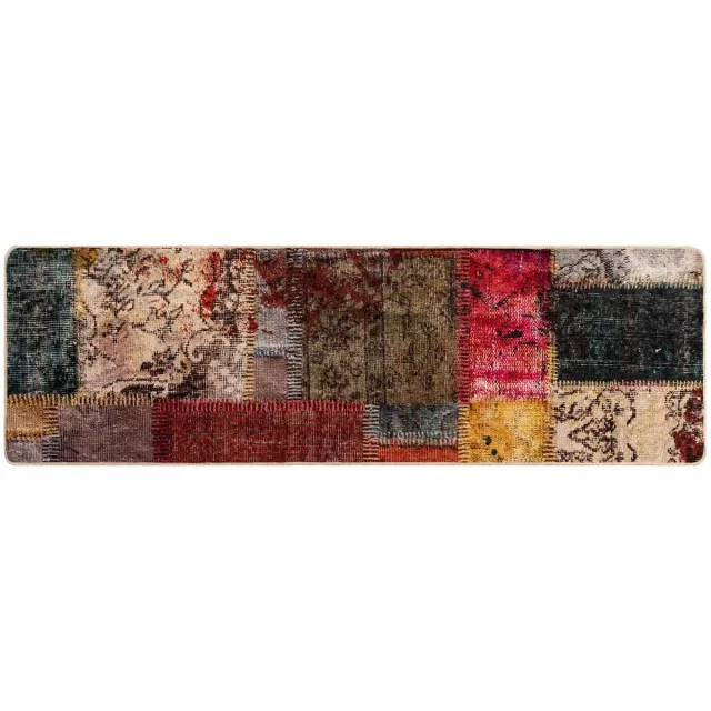 vidaXL Tapijt - Runner - MARSA - Meerkleurig - 50 - x - 150 - cm - Polyester - en - PVC