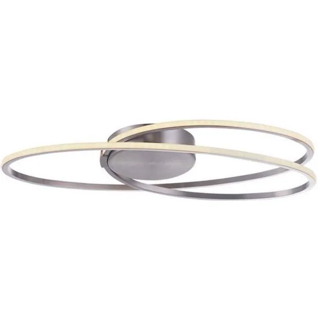 Freelight Plafondlamp Ophelia mat chroom ovaal klein